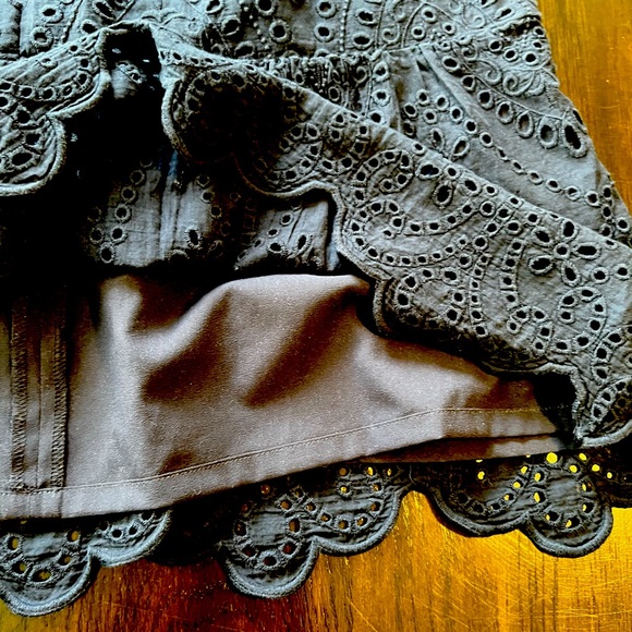 Talbots Navy Eyelet Skirt - Picture 8 of 16